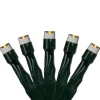 50-Count Warm White LED Micro Wide Angle Christmas Lights, 32ft Green Wire