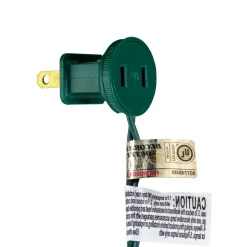 50-Count Warm White LED Mini Christmas Lights, 16.25ft Green Wire