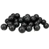 32ct Black Shatterproof Shiny Christmas Ball Ornaments 3.25 inches 80mm