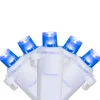 50ct Blue LED Wide Angle Christmas Lights, 16.25ft White Wire