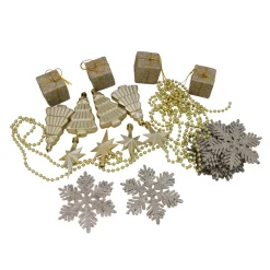 125ct Champagne Gold Shatterproof 4-Finish Christmas Ornaments 5.5