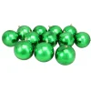 12ct Christmas Green Shatterproof Shiny Christmas Ball Ornaments 4" (100mm)