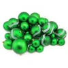 39ct Green Shatterproof 2-Finish Christmas Ball Ornaments 4" (100mm)