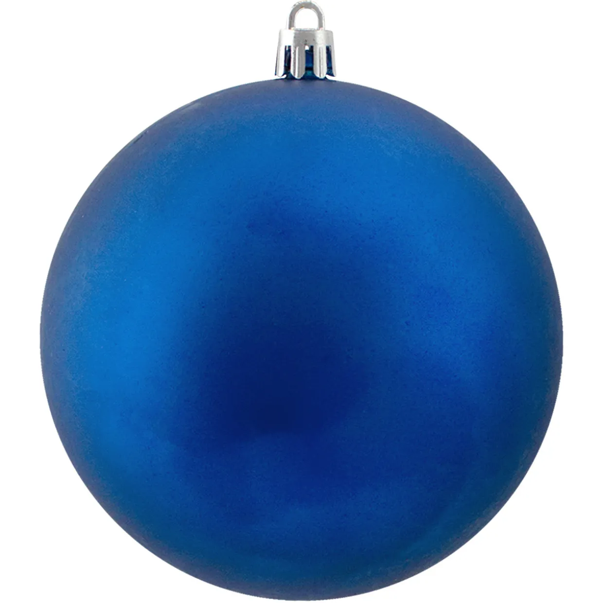 12ct Lavish Blue Shatterproof Matte Christmas Ball Ornaments 4" (100mm)