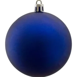 32ct Matte Royal Blue Shatterproof Matte Christmas Ball Ornaments 3.25