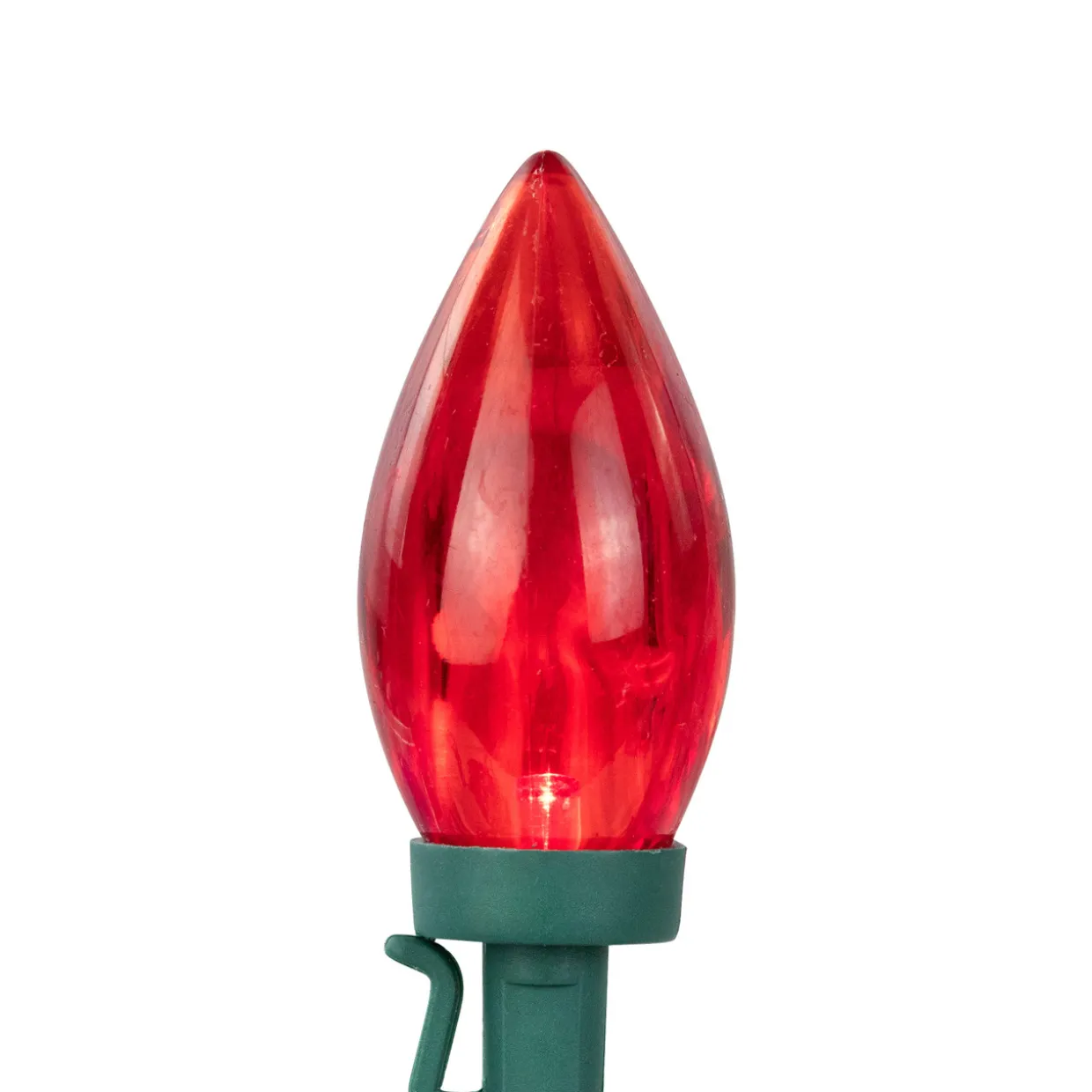 25ct Multi-Color LED C9 Christmas Lights, 16ft Green Wire