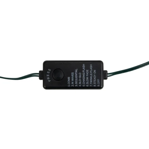 200ct Multi-Function Warm White Christmas Fairy Lights, 64.5ft Green Wire
