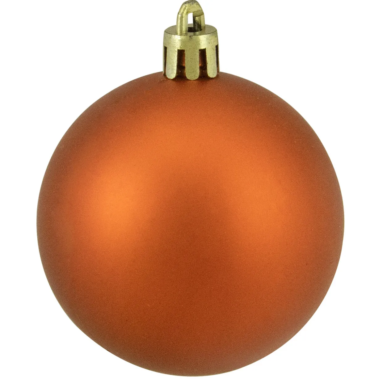 24ct Orange Shatterproof 4-Finish Christmas Ball Ornaments 2.5" (60mm)