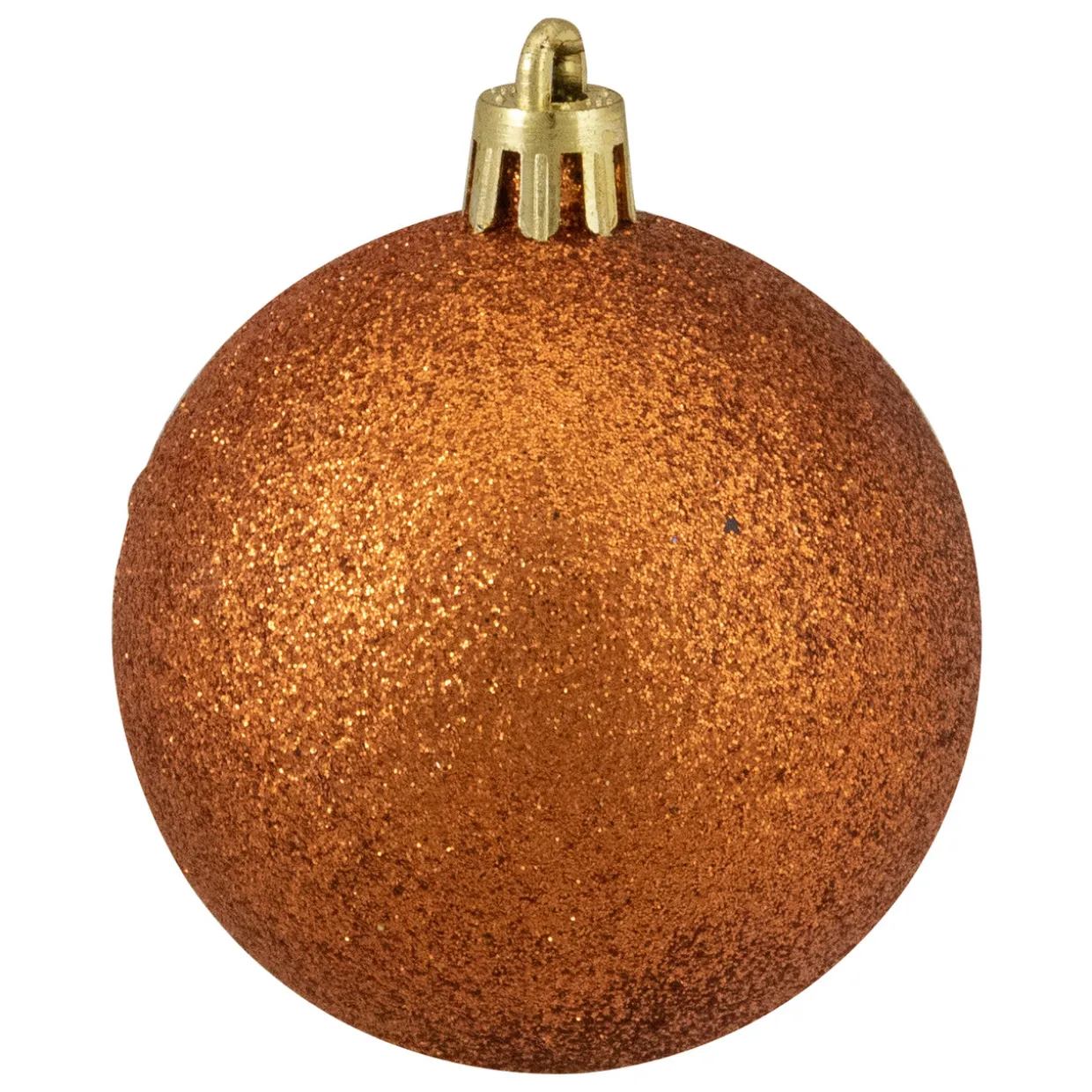 24ct Orange Shatterproof 4-Finish Christmas Ball Ornaments 2.5" (60mm)