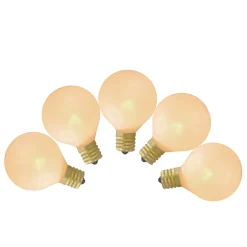 10ct Pearl White G50 Globe Replacement Bulbs