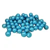60ct Turquoise Blue Shatterproof Shiny Christmas Ball Ornaments 2.5" (60mm)