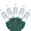 35ct White LED Mini Christmas Lights - 11.25ft Green Wire