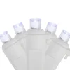 50ct White LED Wide Angle Christmas String Lights, 16.25ft White Wire