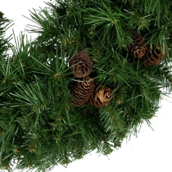 Dakota Red Pine Artificial Christmas Wreath with Pine Cones - 24