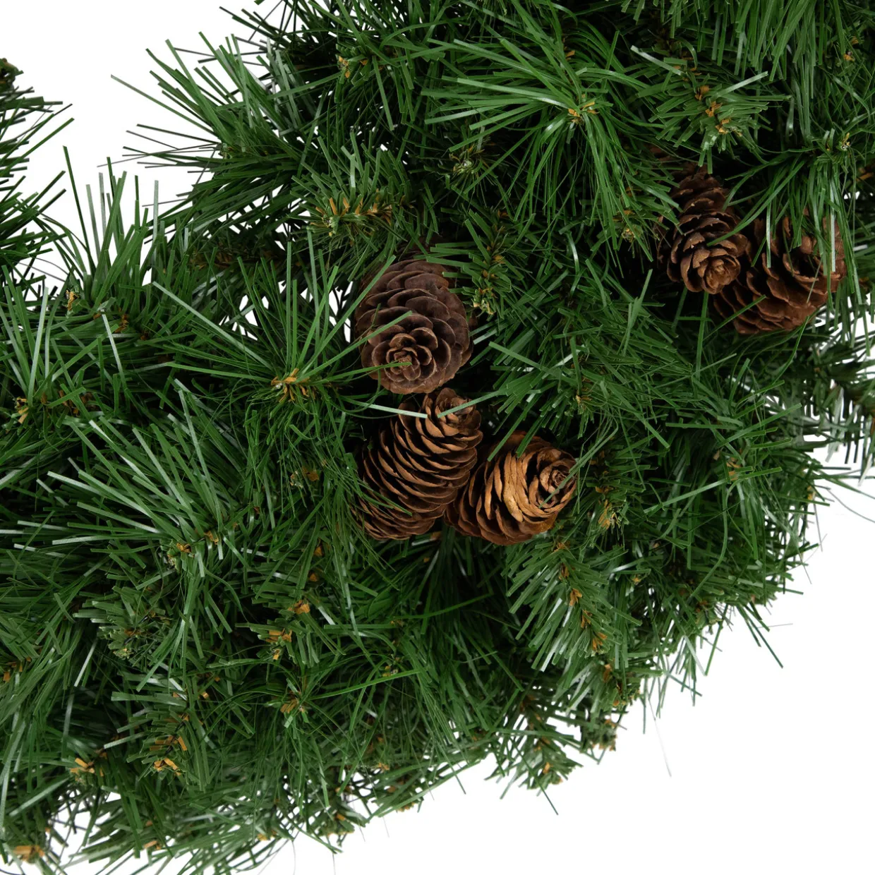 Dakota Red Pine Artificial Christmas Wreath with Pine Cones - 24" - Unlit