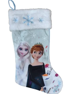 Disney Frozen Silky Blue Elsa Anna Olaf Christmas Holiday Stocking