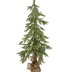 Downswept Pine Artificial Christmas Tree - 4'