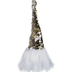 Elf Gnome with Sequin Hat Christmas Figure - 12