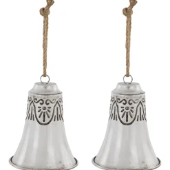 Embossed Bells Christmas Ornaments - 6