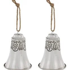 Embossed Bells Christmas Ornaments - 6