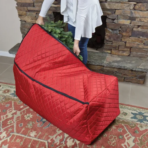 Expandable Quilted Rolling Christmas Tree Bag For Trees 6-9ft