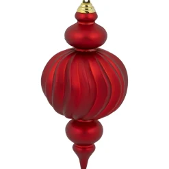 2-Finish Commercial Size Finial Shatterproof Christmas Ornaments - 10