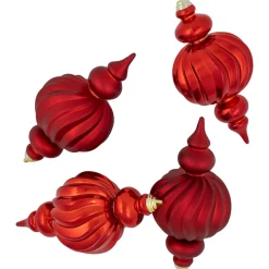 2-Finish Commercial Size Finial Shatterproof Christmas Ornaments - 10