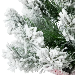Flocked Angel Pine Artificial Mini Christmas Tree - 19
