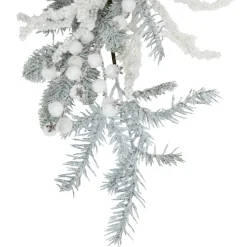 Flocked Pinecones and Berries Artificial Pine Christmas Garland - 6' x 8