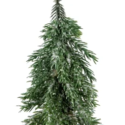 Frosted Icy Pine Tree with Jute Base Christmas Tree - 14