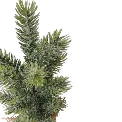 Frosted Pine in Burlap Base Christmas Tree - 17.5" - Unlit