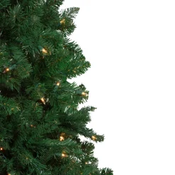 7.5ft Pre-Lit Ravenna Pine Artificial Christmas Tree - Warm White LED Lights