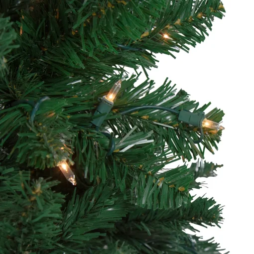 7.5ft Pre-Lit Ravenna Pine Artificial Christmas Tree - Warm White LED Lights