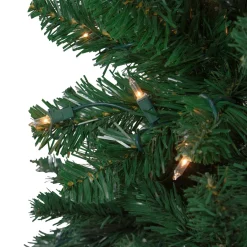 7.5ft Pre-Lit Ravenna Pine Artificial Christmas Tree - Warm White LED Lights
