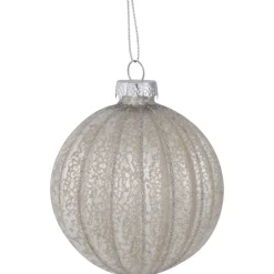 Glittered and Matte Finish Christmas Glass Ball Ornaments - 3