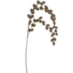 Glittered Artificial Thistle Christmas Spray - 39