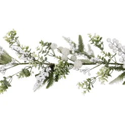 Glittered Berries and Eucalyptus Artificial Christmas Garland - 5' - Unlit