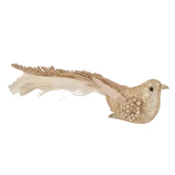 Glittered Bird Christmas Clip-on Ornaments - 6.5