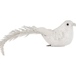 Glittered Bird Christmas Clip-on Ornaments - 6.5