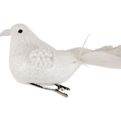 Glittered Bird Christmas Clip-on Ornaments - 6.5