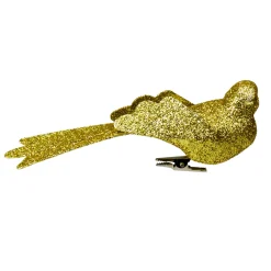 Glittered Bird Clip-On Christmas Ornament - 6