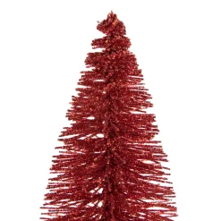 Glittered Bottlebrush Christmas Tree - 12