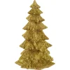 Glittered Christmas Tree Decoration - 6" - Gold Finish