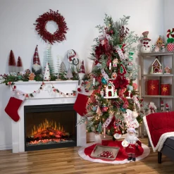 Glittered Gingerbread Tree Christmas Decoration - 8.25