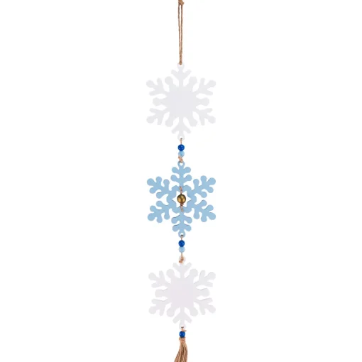 Glittered Joy Snowflakes Christmas Wall Sign - 26"