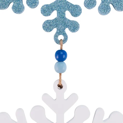 Glittered Joy Snowflakes Christmas Wall Sign - 26"