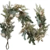 Glittered Mixed Foliage with Ornaments Artificial Christmas Garland - 6' x 7" - Unlit