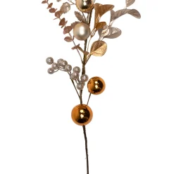 Glittered Mixed Leaves and Berries Artificial Christmas Garland - 6' x 9