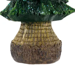 Glittered Pine Tree Christmas Decoration - 6.5