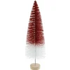 Glittered Sisal Christmas Tree - 15.5" - Red and White
